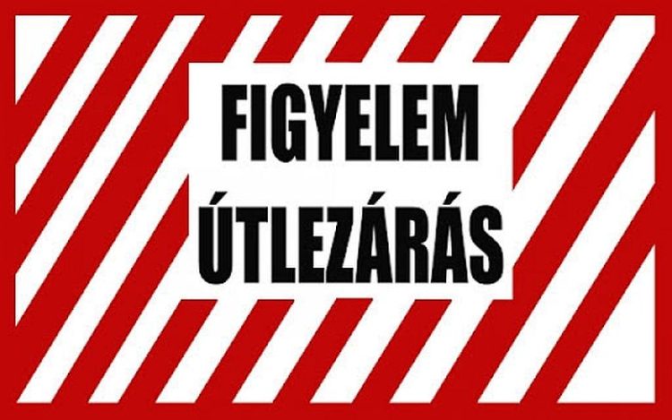 Figyelem! Ideiglenes útlezárás lesz robbantás miatt