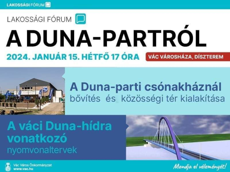 Január 15-én 17:00-kor lakossági fórum lesz a városházán