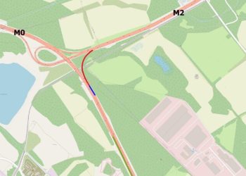 Ideiglenes útzár lesz az M0-M2 csomópontnál szombaton