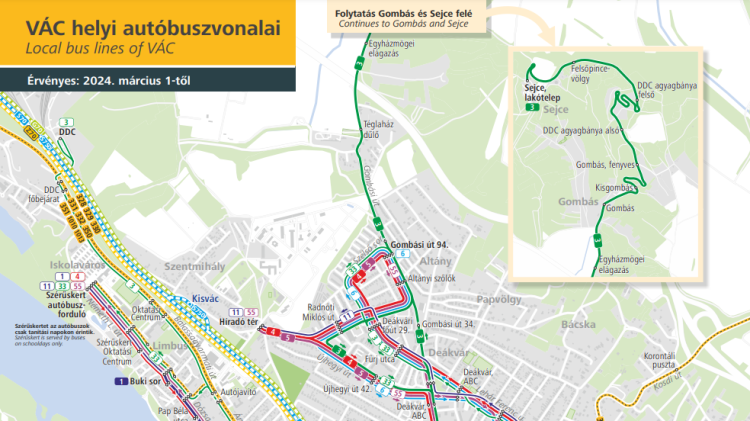 Figyelem! Márciustól új vonalszámokkal közlekednek a helyi autóbuszok