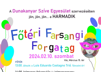 Február 10-én farsangi mulatság a váci főtéren!