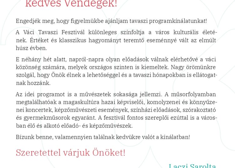 Váci Tavaszi Fesztivál 2024