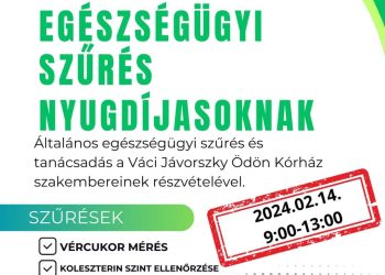 Egészségügyi szűrés nyugdíjasoknak