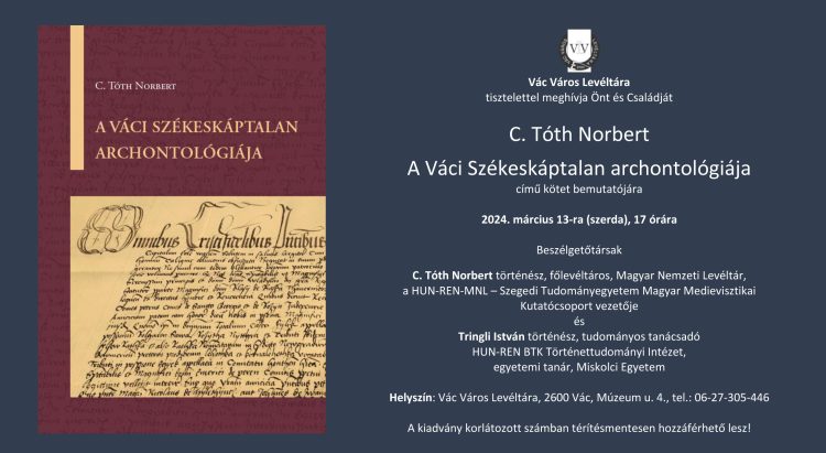 A váci levéltár az Ünnepi Könyvhéten