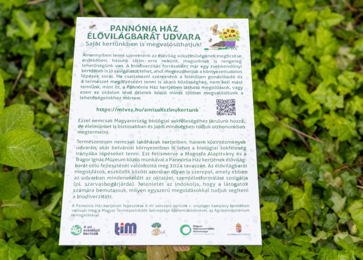 A mi sokszínű kertünk; érdekességekkel várta a látogatókat a Pannónia Ház udvara