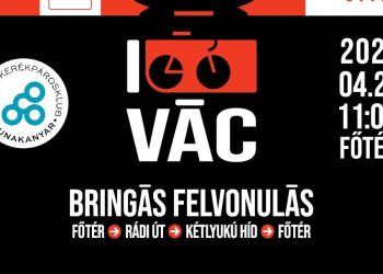 Kerékpáros felvonulás lesz Vácon