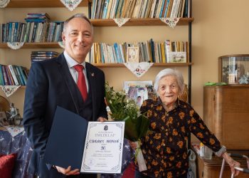 Vác városa köszöntötte a szépkorú Csugányi Antalnét