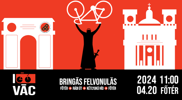 I Bike kerékpáros felvonulás Vácon