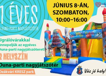 EGYÉVES A DUNA-PARTI NAGYJÁTSZÓTÉR