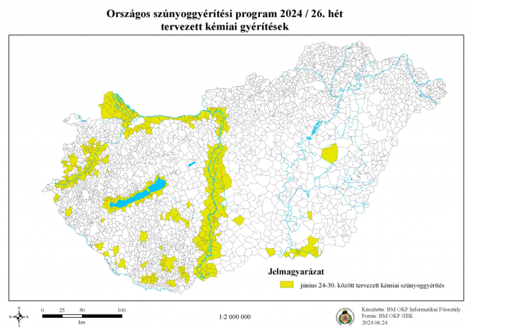 A katasztrófavédelem a Dunakanyar településein is végez szúnyoggyérítést a héten