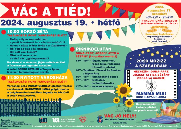 Vác a Tiéd! – Városházi sétára is lehetőség nyílik