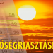 A hét zárásáig harmadfokú hőségriasztás!