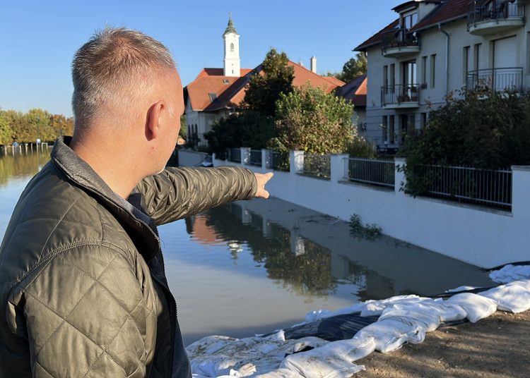 Galéria: ellenőrizték a gátat a tetőzés után