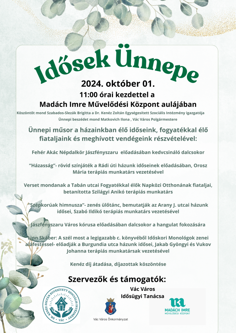 Idősek ünnepe a művelődési központban
