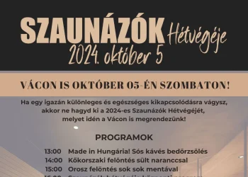 Ismét meghirdették Vácon a Szaunaszeánszot