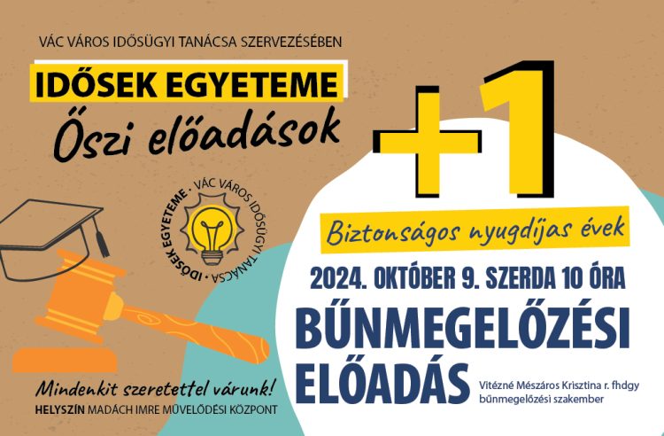 Többféle előadást is szerveznek az idősek számára