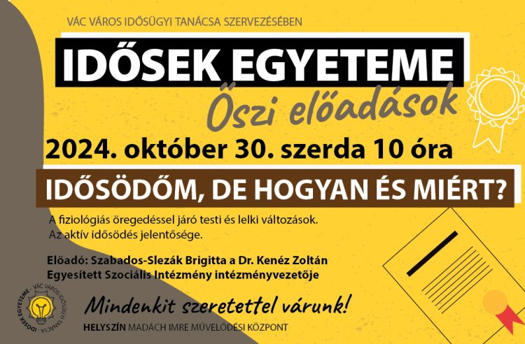 Több előadás is várja az időseket a közeljövőben