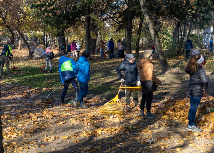 Galéria: több önkéntes is a Rózsakert csinosításán ügyködött