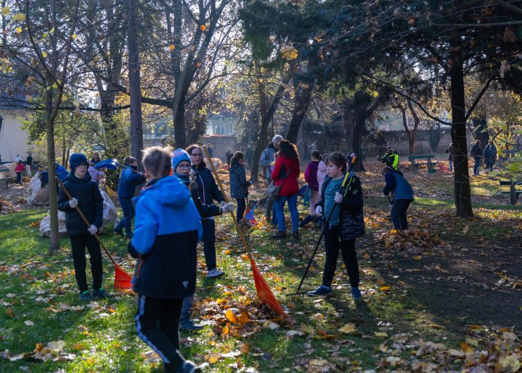 Galéria: több önkéntes is a Rózsakert csinosításán ügyködött