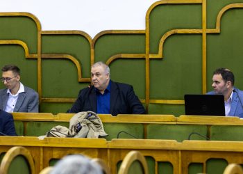 A hó ellenére sem álltak le az avar begyűjtésével, sok levél maradt még a fákon is –  videó