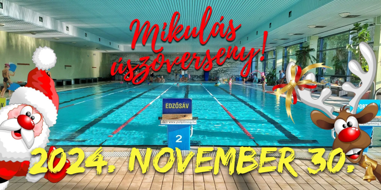 A hónap utolsó napján indul a Mikulás-úszás