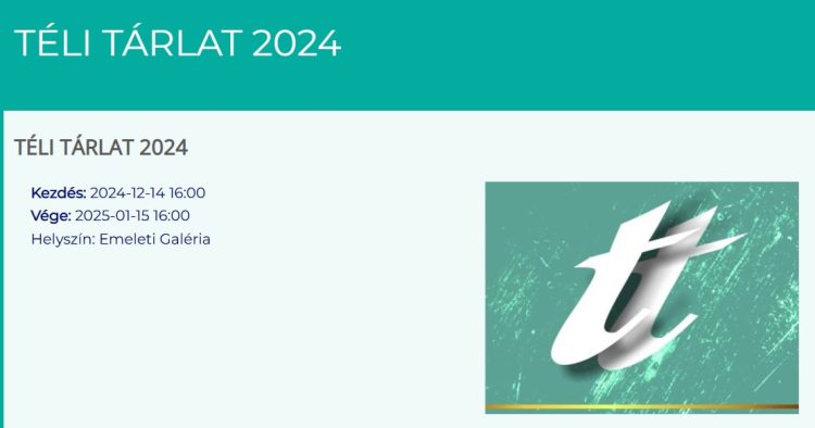 Vác környéki alkotók műveit várja a Téli Tárlatra a művelődési ház