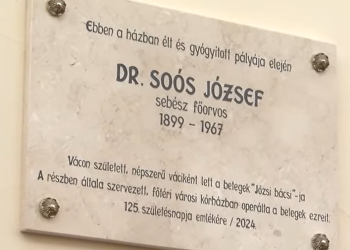Emléktáblát kapott „a betegek Józsi bácsija”, Soós József – videó