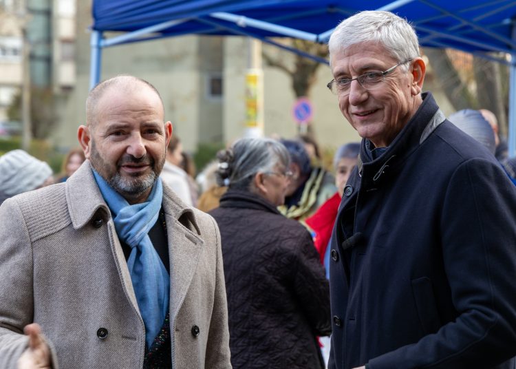 Vácon is féláron osztott gyümölcsöt a DK – galéria