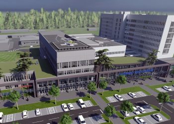 Hullik a vakolat a mennyezetről a váci SZTK-ban – videó