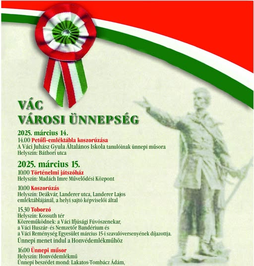 Sokszínű programokkal készül a város március 15-ére