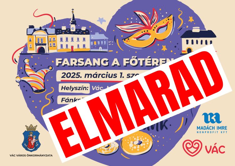 A főtéri farsang elmarad