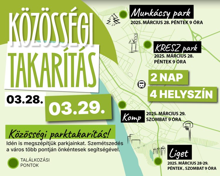 2025. március 28-29.  KÖZÖSSÉGI TAKARÍTÁS