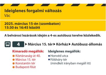Változás a buszközlekedésben a nemzeti ünnep miatt