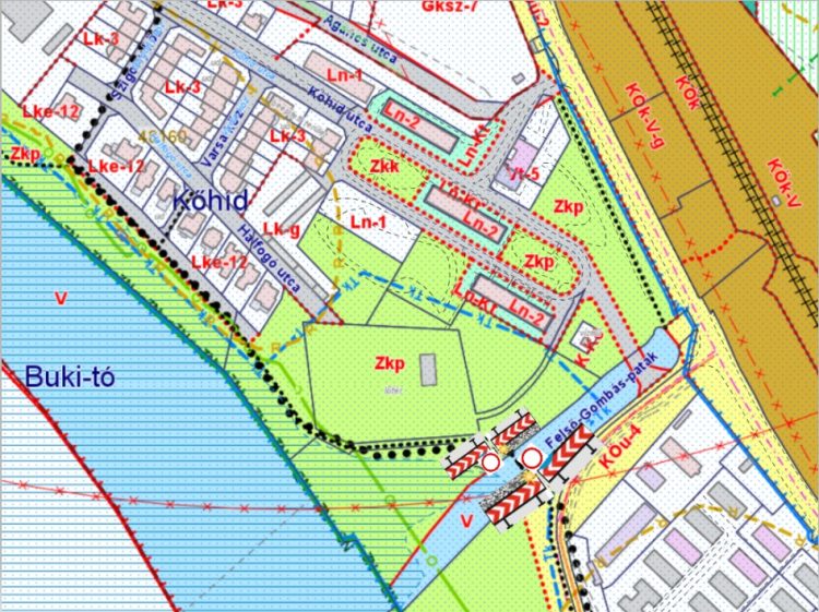 Műszaki okok miatt ideiglenesen lezárják a Felső-Gombás-patak feletti kerékpárút-hidat