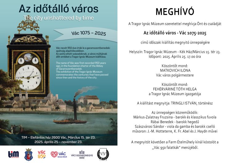 Az időtálló város – Vác 1075-2025