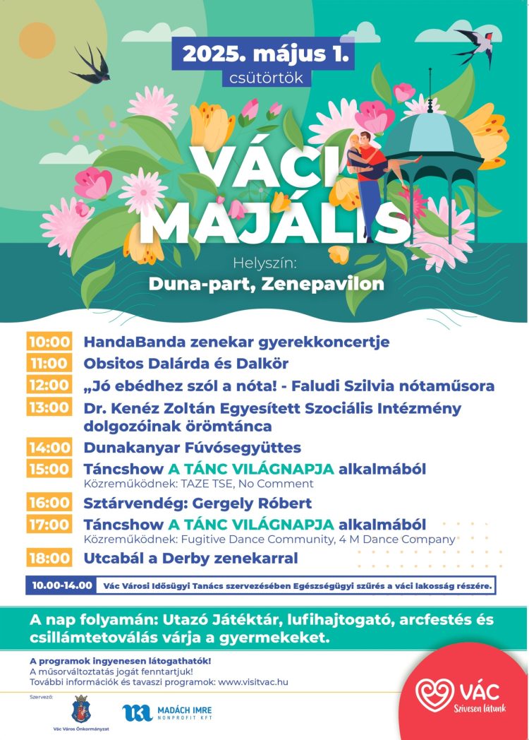 Majális Vácon!