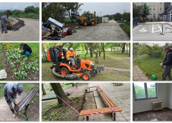 A Váci Városfejlesztő Kft. 2025.05.05. – 2025.05.11. közötti munkái – fotókkal