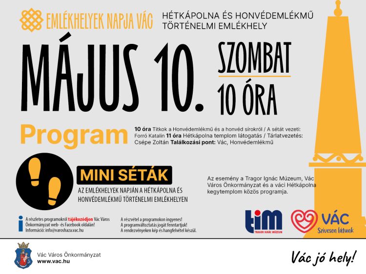 Emlékhelyek napja Vácon