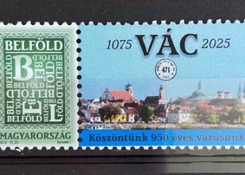 Váci látkép került a város 950 éves évfordulója alkalmából kiadott bélyegre – videóval