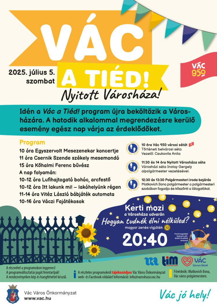 Vác a tiéd! – Nyitott városháza!