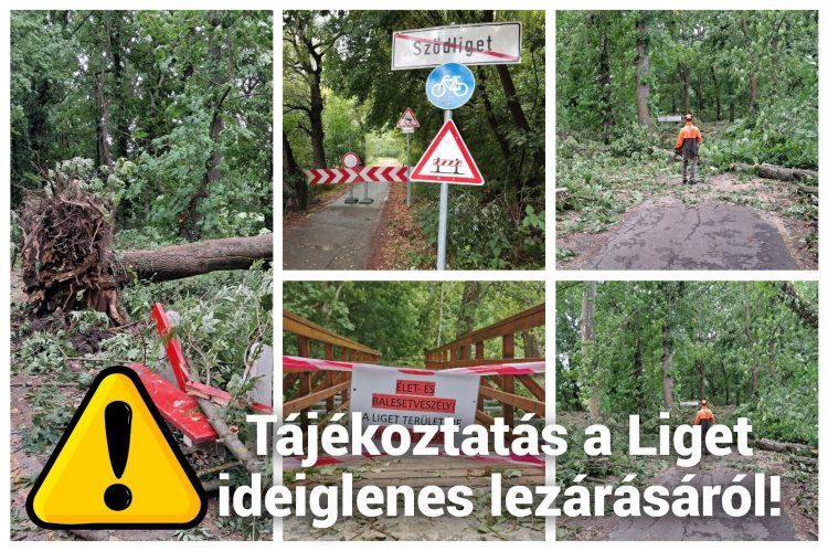 A látogatók biztonsága érdekében a Liget területét ideiglenesen lezárták