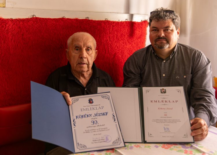 Az önkormányzat nevében köszöntötték Kökény Józsefet