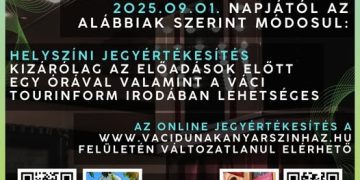 Változik a Váci Dunakanyar Színház jegypénztári nyitva tartása
