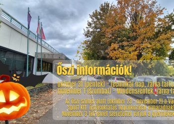 Őszi információk a váci uszodával kapcsolatban
