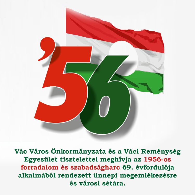 Városi megemlékezés az 1956-os forradalom és szabadságharc tiszteletére
