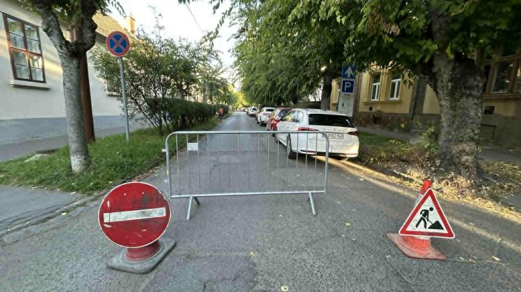 Figyelem! Útlezárás a Görgey utcában