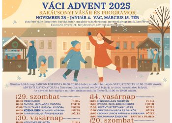 Advent első hétvégéjén kezdődik a váci adventi vásár Vác főterén