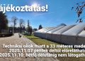 Tájékoztatás a 33 méteres medence átmeneti bezárásól!