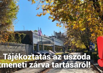 Tájékoztatás az uszoda átmeneti zárva tartásáról