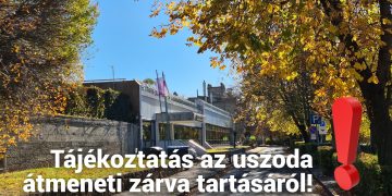 Tájékoztatás az uszoda átmeneti zárva tartásáról